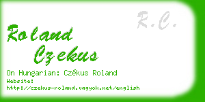 roland czekus business card